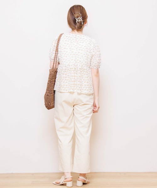 flower(フラワー)の「ビーブルームブラウス(シャツ/ブラウス・レディース・ホワイト/カーキ・FREE)」の9枚目の写真