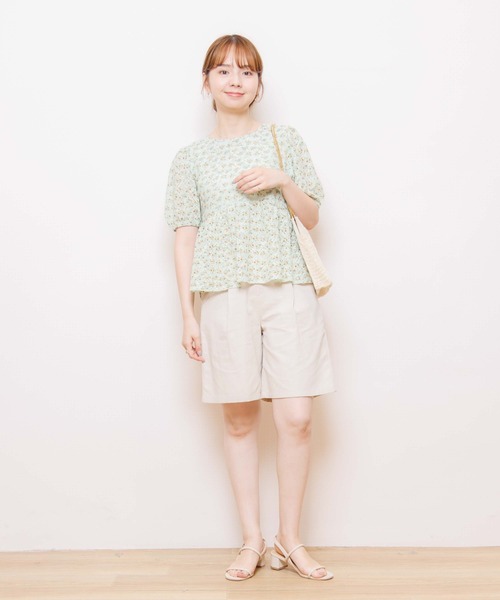 flower(フラワー)の「ビーブルームブラウス(シャツ/ブラウス・レディース・ホワイト/カーキ・FREE)」の12枚目の写真