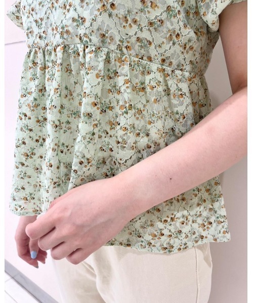 flower(フラワー)の「ビーブルームブラウス(シャツ/ブラウス・レディース・ホワイト/カーキ・FREE)」の22枚目の写真
