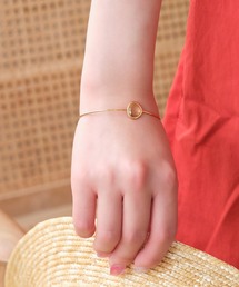 ワンポイントストーンバングル