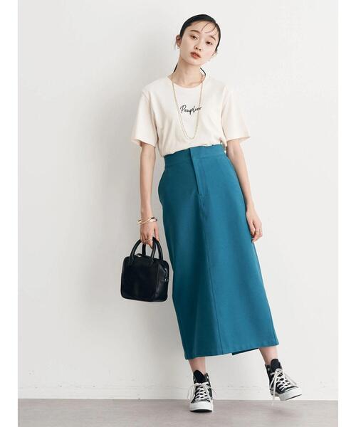 earth music&ecology（アースミュージックアンドエコロジー）の「カラーナロースカート（スカート・レディース・ブラック/パープル/ブルーグリーン/ロイヤルブルー・S/M）」の16枚目の写真