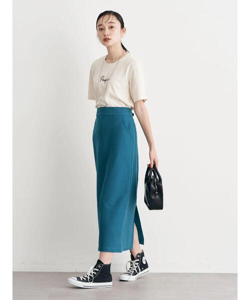 earth music&ecology（アースミュージックアンドエコロジー）の「カラーナロースカート（スカート・レディース・ブラック/パープル/ブルーグリーン/ロイヤルブルー・S/M）」の17枚目の写真