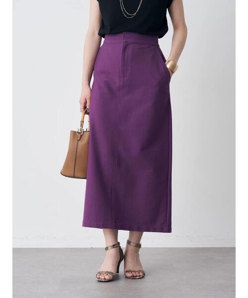 earth music&ecology（アースミュージックアンドエコロジー）の「カラーナロースカート（スカート・レディース・ブラック/パープル/ブルーグリーン/ロイヤルブルー・S/M）」の18枚目の写真