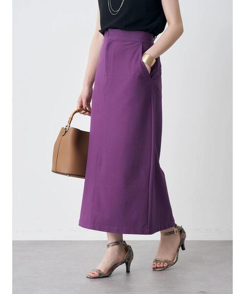 earth music&ecology（アースミュージックアンドエコロジー）の「カラーナロースカート（スカート・レディース・ブラック/パープル/ブルーグリーン/ロイヤルブルー・S/M）」の20枚目の写真