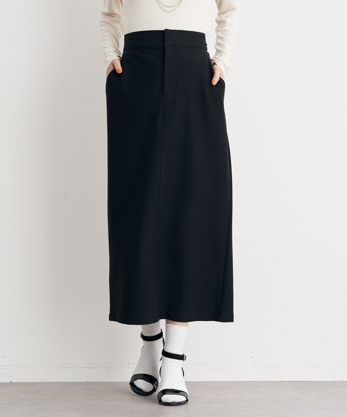 earth music&ecology（アースミュージックアンドエコロジー）の「カラーナロースカート（スカート・レディース・ブラック/パープル/ブルーグリーン/ロイヤルブルー・S/M）」の2枚目の写真