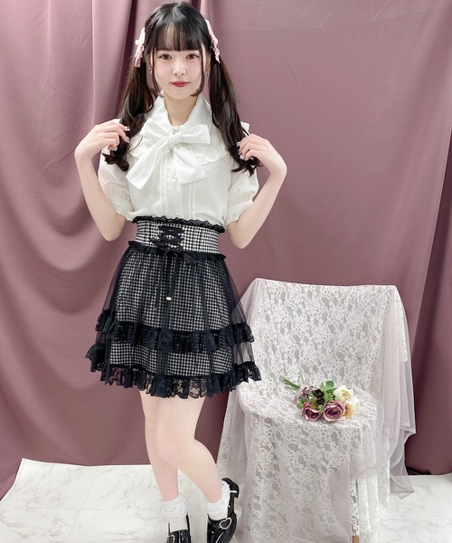 レストローズ)ブラウス☆ボウタイ付き たらしい