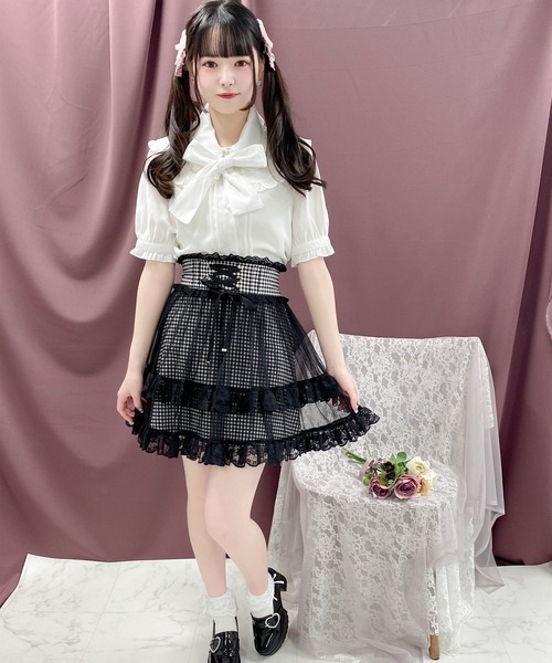 ROJITA(ロジータ)の「ボウタイ付きダブルレース衿ブラウス(シャツ/ブラウス・レディース・ホワイト/ブラック/パープル・FREE)」の21枚目の写真