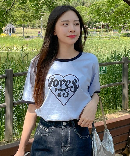SONA（ソナ）の「SONYUNARA レタリングトリガーTシャツ（Tシャツ/カットソー・レディース・ミント/スカイブルー/ピンク・FREE）」の8枚目の写真
