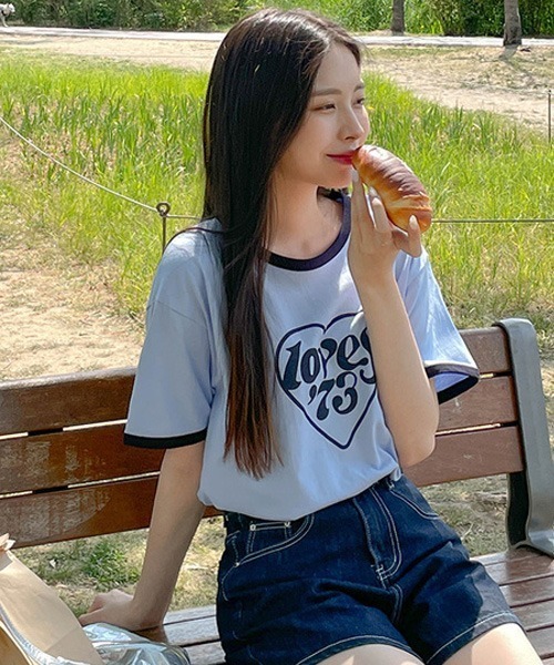 SONA（ソナ）の「SONYUNARA レタリングトリガーTシャツ（Tシャツ/カットソー・レディース・ミント/スカイブルー/ピンク・FREE）」の10枚目の写真