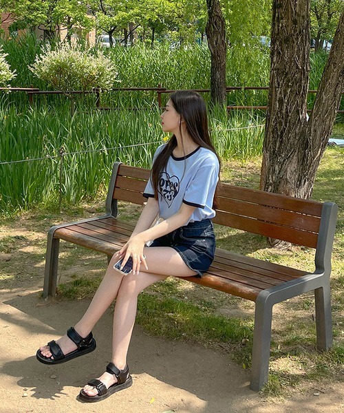 SONA（ソナ）の「SONYUNARA レタリングトリガーTシャツ（Tシャツ/カットソー・レディース・ミント/スカイブルー/ピンク・FREE）」の4枚目の写真