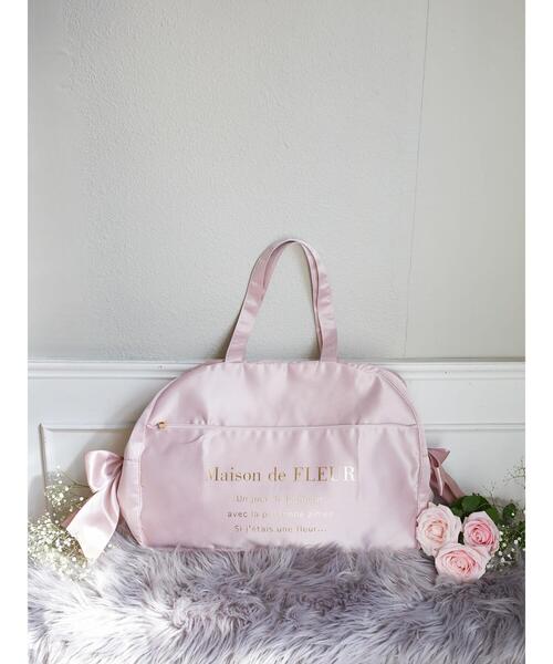 Maison de FLEUR（メゾンドフルール）の「ボストンキャリーオンバッグ（ボストンバッグ・レディース・ブラック/ネイビー/ピンクベージュ・FREE）」の3枚目の写真