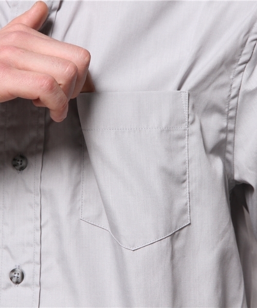 HARE（ハレ）の「スタンドカラーロングシャツ（シャツ/ブラウス・メンズ・ホワイト/グレー・SMALL/MEDIUM）」の9枚目の写真