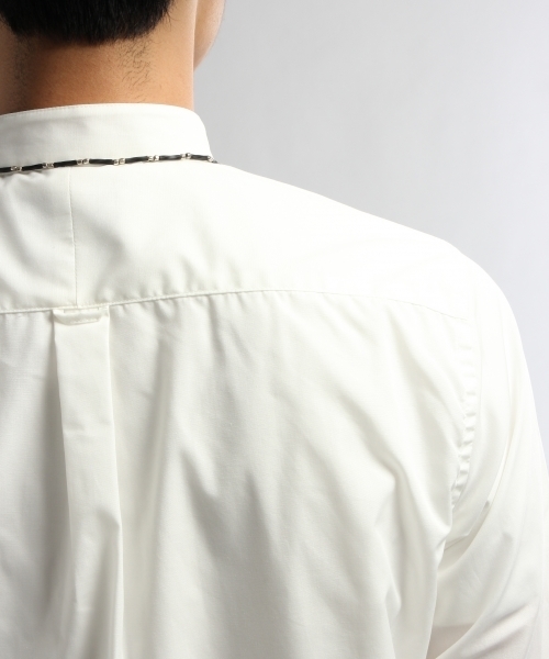 HARE（ハレ）の「スタンドカラーロングシャツ（シャツ/ブラウス・メンズ・ホワイト/グレー・SMALL/MEDIUM）」の21枚目の写真