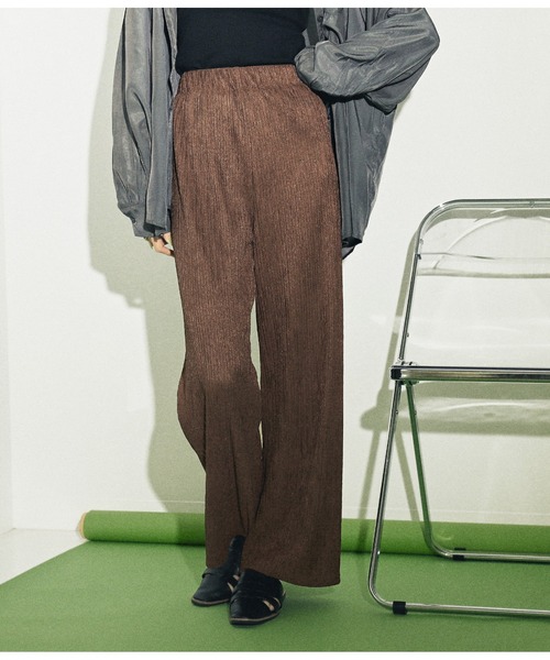 ANAP(アナップ)の「ランダムプリーツ風デザインパンツ(その他パンツ・レディース・ダークグレー/ベージュ/ブラウン/ブラック・FREE)」の4枚目の写真