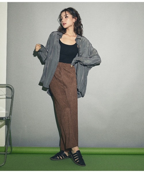 ANAP(アナップ)の「ランダムプリーツ風デザインパンツ(その他パンツ・レディース・ダークグレー/ベージュ/ブラウン/ブラック・FREE)」の11枚目の写真
