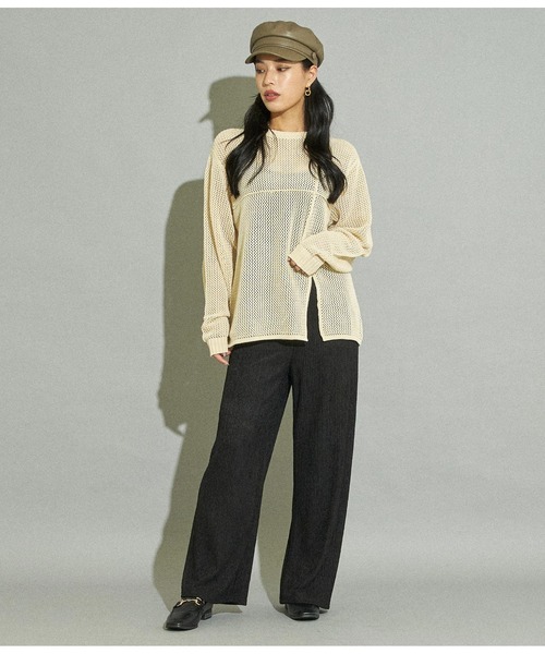 ANAP(アナップ)の「ランダムプリーツ風デザインパンツ(その他パンツ・レディース・ダークグレー/ベージュ/ブラウン/ブラック・FREE)」の5枚目の写真