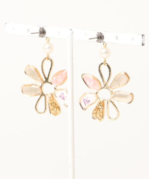 tone（トーン）の「【零-Rei-】彩生シリーズ　華　ピアス(MA)（ピアス（両耳用）・レディース・パープル/レッド/イエロー/ラベンダー/ブルー/グリーン/ピンク/オレンジ・FREE）」の9枚目の写真