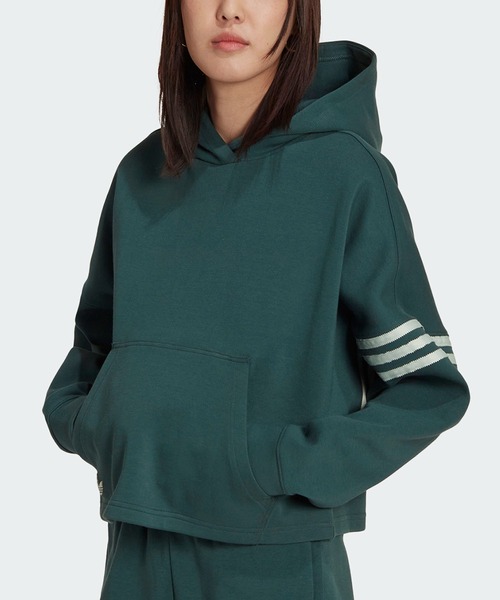 adidas（アディダス）の「アディカラー Neuclassics パーカー / アディダスオリジナルス adidas Originals（パーカー・レディース・ブラック/グリーン/ブルー・LARGE/MEDIUM/SMALL/X-LARGE/XX-LARGE/X-SMALL）」の20枚目の写真