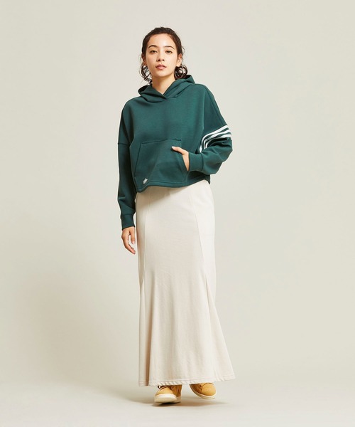 adidas（アディダス）の「アディカラー Neuclassics パーカー / アディダスオリジナルス adidas Originals（パーカー・レディース・ブラック/グリーン/ブルー・LARGE/MEDIUM/SMALL/X-LARGE/XX-LARGE/X-SMALL）」の19枚目の写真