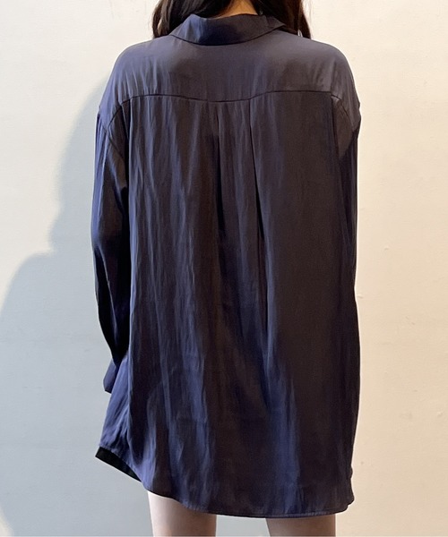 NOMAE(ノーマエ)の「スリットスリーブシャツ(シャツ/ブラウス・レディース・ライトグレー/アイボリー/ダークブルー/ライトピンク・FREE)」の22枚目の写真