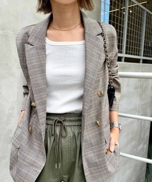 MLI'A | 金ボタンダブルジャケット(セットアップ対応)(テーラードジャケット)