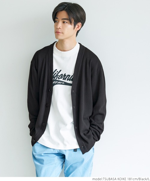 coca(coca)(コカ)の「メンズスマートニットカーディガン(カーディガン/ボレロ・メンズ・ネイビー/ブラック・M/L/XL)」の5枚目の写真