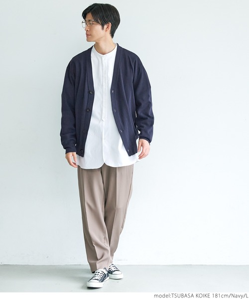 coca(coca)(コカ)の「メンズスマートニットカーディガン(カーディガン/ボレロ・メンズ・ネイビー/ブラック・M/L/XL)」の8枚目の写真