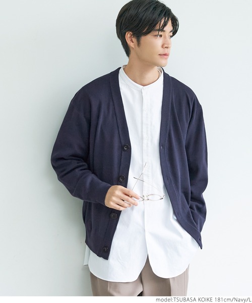 coca(coca)(コカ)の「メンズスマートニットカーディガン(カーディガン/ボレロ・メンズ・ネイビー/ブラック・M/L/XL)」の9枚目の写真