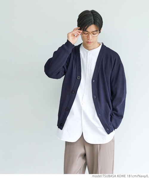 coca(coca)(コカ)の「メンズスマートニットカーディガン(カーディガン/ボレロ・メンズ・ネイビー/ブラック・M/L/XL)」の11枚目の写真