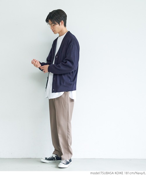 coca(coca)(コカ)の「メンズスマートニットカーディガン(カーディガン/ボレロ・メンズ・ネイビー/ブラック・M/L/XL)」の12枚目の写真