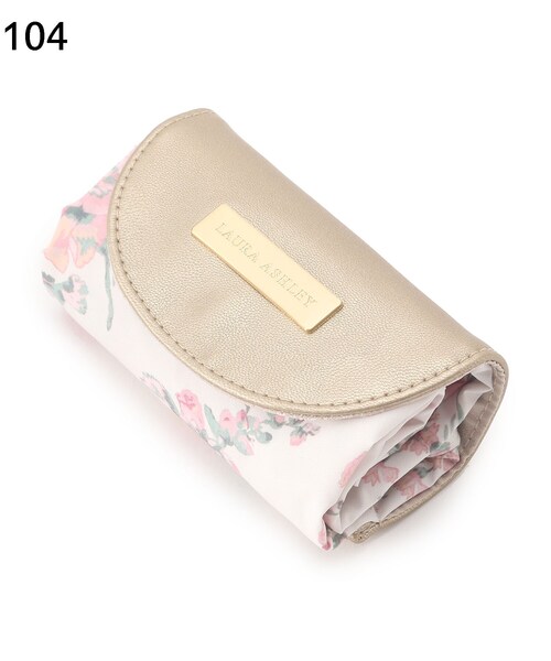 LAURA ASHLEY(ローラアシュレイ)の「ホーリーホックス柄 パッカブルマイバッグ(エコバッグ/サブバッグ・レディース・チャコール/アイボリー系・00)」の10枚目の写真