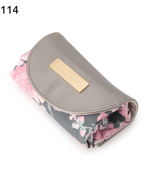 LAURA ASHLEY(ローラアシュレイ)の「ホーリーホックス柄 パッカブルマイバッグ(エコバッグ/サブバッグ・レディース・チャコール/アイボリー系・00)」の11枚目の写真