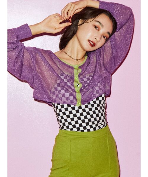 jouetie（ジュエティ）の「ベーシックパイピングキャミブラトップ（キャミソール・レディース・オフホワイト/ブルー/その他2・MEDIUM）」の11枚目の写真