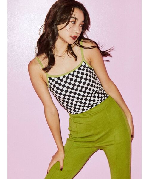 jouetie（ジュエティ）の「ベーシックパイピングキャミブラトップ（キャミソール・レディース・オフホワイト/ブルー/その他2・MEDIUM）」の12枚目の写真