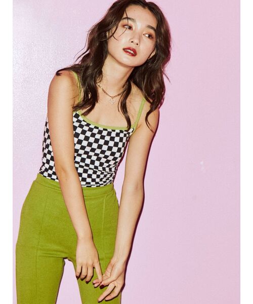 jouetie（ジュエティ）の「ベーシックパイピングキャミブラトップ（キャミソール・レディース・オフホワイト/ブルー/その他2・MEDIUM）」の13枚目の写真