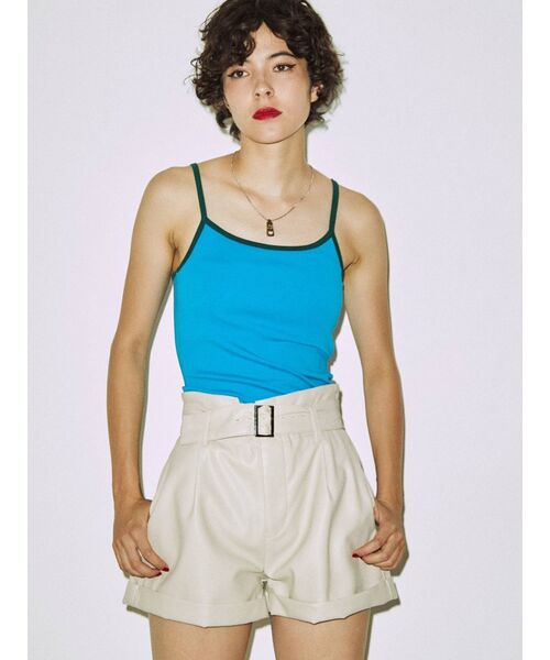 jouetie（ジュエティ）の「ベーシックパイピングキャミブラトップ（キャミソール・レディース・オフホワイト/ブルー/その他2・MEDIUM）」の8枚目の写真