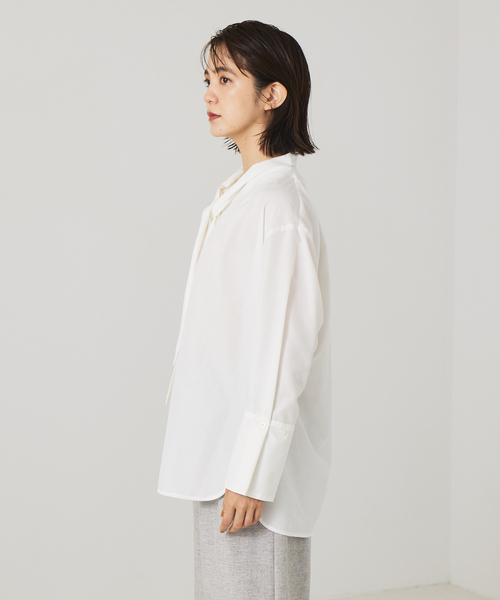 ✴︎【新品未使用】qualité  カリテ　Vネック　ブラウス セール】Vネックボウタイブラウス（シャツ/ブラウス）｜qualite