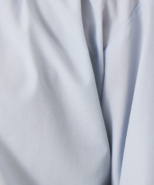 qualite（カリテ）の「Vネックボウタイブラウス（シャツ/ブラウス・レディース・ドット/ライトブルー/オフホワイト・フリー）」の9枚目の写真