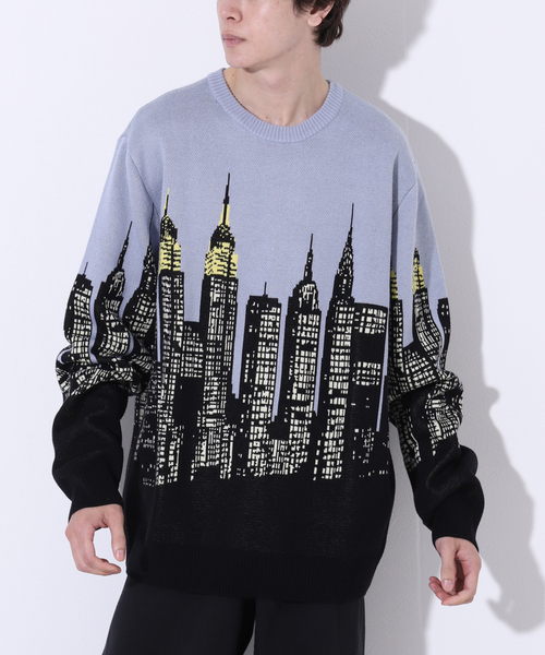 HUF（ハフ）の「【HUF / ハフ】 SKYLINE CREW SWEATER：ニット（ニット 