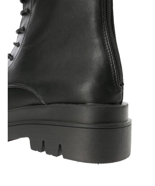 Samansa Mos2 blue(サマンサモスモスブルー)の「ボリュームソールレースアップブーツ(ドレスシューズ・レディース・ブラック/キナリ・MEDIUM/LARGE)」の13枚目の写真