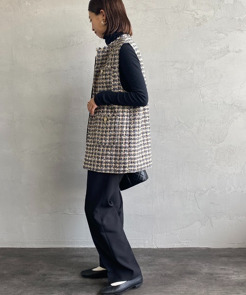 JF Ready Made（ジェイエフレディメイド）の「[Jf Ready Made/ジェイエフレディメイド] カラーツイードベスト（ベスト・レディース・ブルー・F）」の22枚目の写真