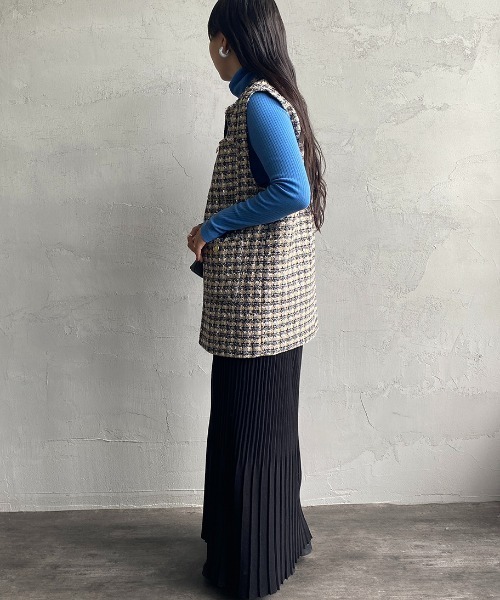 JF Ready Made（ジェイエフレディメイド）の「[Jf Ready Made/ジェイエフレディメイド] カラーツイードベスト（ベスト・レディース・ブルー・F）」の17枚目の写真