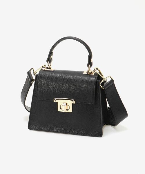 le.coeur blanc（ルクールブラン）の「AULENTTI ミニスクエアショルダー（ショルダーバッグ・レディース・キャメル/ブラック・FREE）」の8枚目の写真