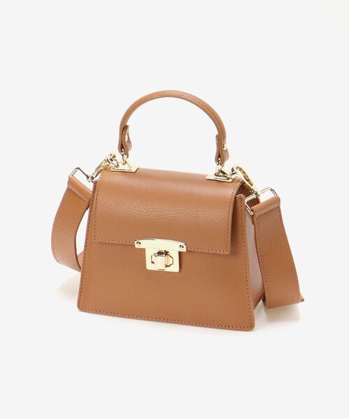 le.coeur blanc（ルクールブラン）の「AULENTTI ミニスクエアショルダー（ショルダーバッグ・レディース・キャメル/ブラック・FREE）」の6枚目の写真