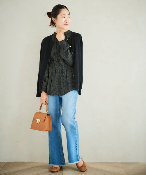 le.coeur blanc（ルクールブラン）の「AULENTTI ミニスクエアショルダー（ショルダーバッグ・レディース・キャメル/ブラック・FREE）」の15枚目の写真