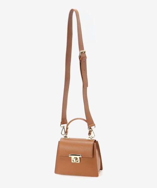 le.coeur blanc（ルクールブラン）の「AULENTTI ミニスクエアショルダー（ショルダーバッグ・レディース・キャメル/ブラック・FREE）」の22枚目の写真