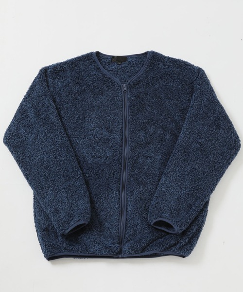 ARCADE(アーケード)の「両面シャギーボア シャギーニット ノーカラー ジャケットカーディガン(カーディガン/ボレロ・メンズ・ブラック/ベージュ/ネイビー/キナリ/グレー系/ブルー系/スモーキーグリーン系/ブルー・LL/M/L)」の12枚目の写真