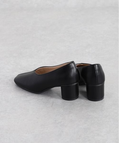 cepo(セポ)の「スクエアトゥチャンキーヒールパンプス(パンプス・レディース・オレンジ/ブラウン/ブラック・M/L)」の4枚目の写真