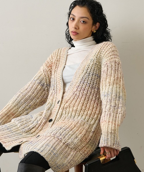 Whim Gazette（ウィムガゼット）の「レインボーMIXカーディガン