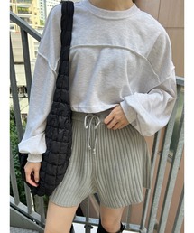 切替ショートスウェット